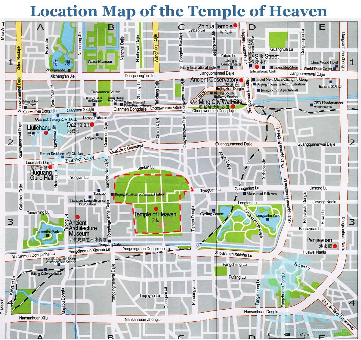 Храм Неба карта 