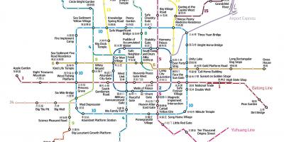 Карта Baidu карце Пекіна