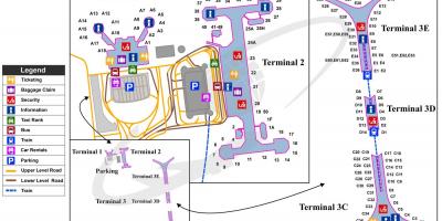 Пекінскі міжнародны аэрапорт тэрмінал 3 карце