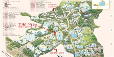 Карта кампуса Універсітэта Цінхуа 