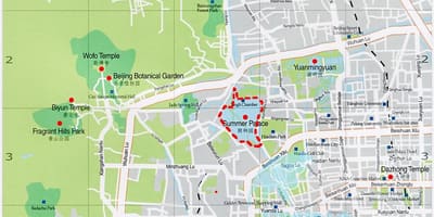 Карта Пекін Летні палац