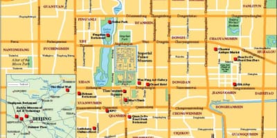 Турыстычная карта горада Пекін